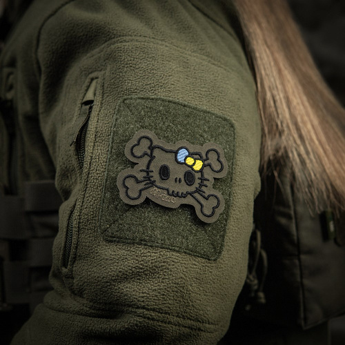 M-Tac - Нашивка Kitty Contour - Вишивка - Жовто-блакитний бант - Ranger Green - 51386223