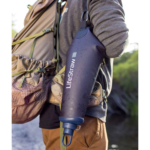 LifeStraw - Мішок з антимікробним фільтром - 3 л - Dark Mountain Gray