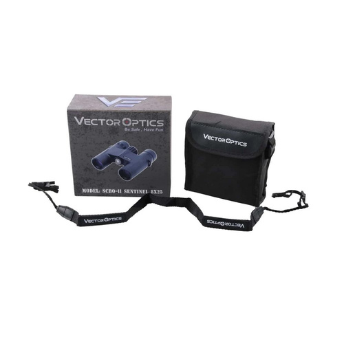 Vector Optics - Тактичний бінокль Sentinel 8x25 з чохлом - Black - SCBO-11