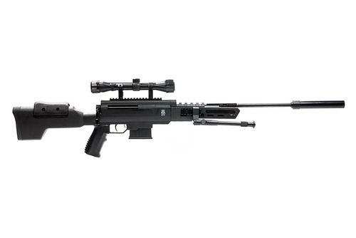 Black Ops - Снайперська поршнева гвинтівка Sniper Power Piston з прицілом 4х32 та сошками - 4,5 мм - B1090