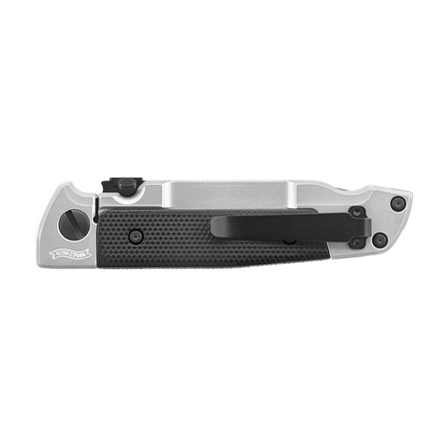 Umarex - Складаний ніж зі сталевою рамою Walther Q5 - зубчастий - чорний - 5.0858.