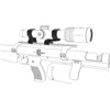 Vector Optics - Консольне двокомпонентне кріплення прицілу Cantilever - 30 мм - ластівчин хвіст - чорний - XASR-3017