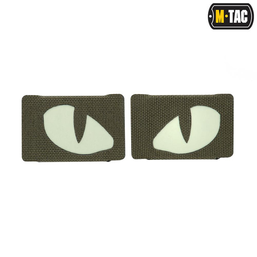 M-Tac - Флуоресцентні нашивки Tiger Eyes Laser Cut - Para - Ranger Green - 51140023