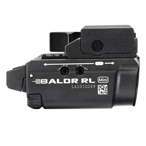 Olight - Світлодіодний тактичний ліхтар з лазерним прицілом BALDR RL MINI - 600 люмен - чорний.