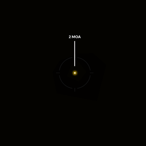 Holosun - Закритий коліматор ARO EVO - Сонячна панель - Gold точка 2 MOA - Чорний - ARO-EVO-GD2