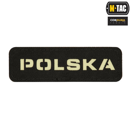 M-Tac - Нашивка - Польща 25х80 - Laser Cut Fluorescencyjna - чорний/білий - 51004202