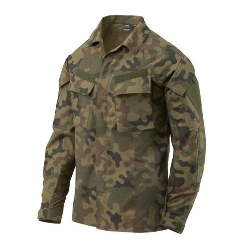Helikon - Тактичний світшот Raid - Ріпстоп - 8 кишень - Wz. 93 PL Woodland - BL-RAD-SP-04