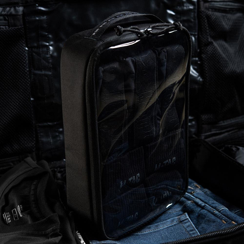 M-Tac - Elite Small прозорий органайзер - 22 х 14 см - чорний - 10147002-S