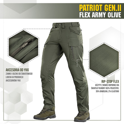 M-Tac - Тактичні штани Patriot Gen II Flex - Army Olive - 20056862