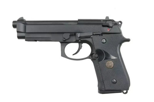 WE - Репліка пістолета ASG M9A1 - зелений газ - чорний - WET-02-000982