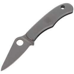 Spyderco - Складаний ніж Bug - Нержавіюча сталь - Сріблястий - C133P