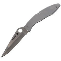 Складаний ніж Spyderco - Police Model™ Stainless PlainEdge - C07P.
