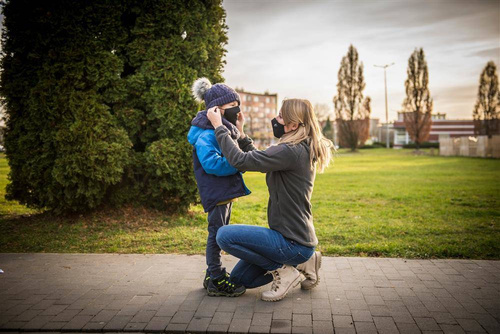 Гелікон - Багатофункціональна профільована захисна маска - чорна - MA-RUP-CB-01