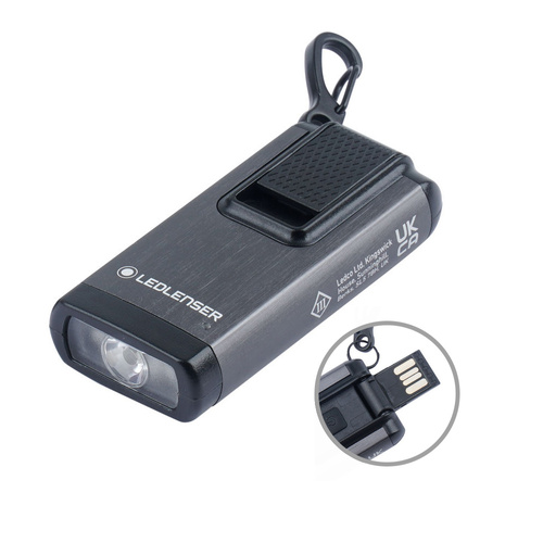 Ledlenser - K6R акумуляторний світлодіодний ліхтар / підвіска - 400 лм - З червоним режимом - Сірий - 502577