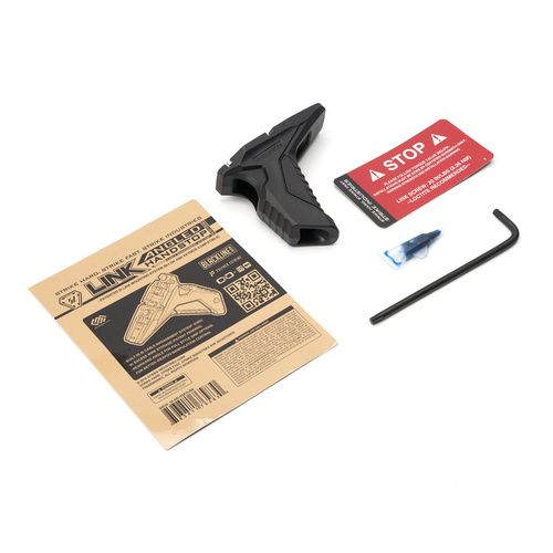 Strike Industries - передня ручка Link Angled HandStop with Cable Management System - M-LOK / KeyMod - Чорний - SI-AR-HSFG-BK