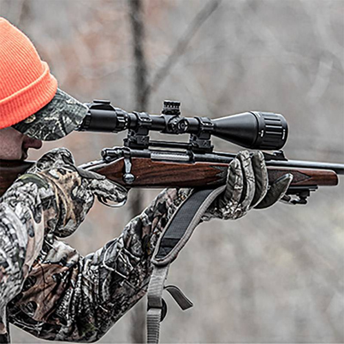 Leapers - Двосекційне кріплення AccuSync 1"/22 - 25.4 мм - середнє - чорне - AQR115