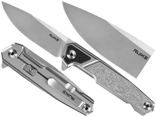 Ruike - Складаний ніж - Срібло - P875-SZ