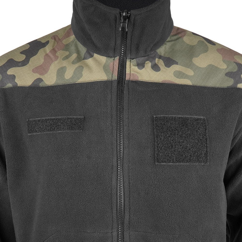 Texar - Флісова кофта Grom - Black / PL Camo - 03-FLG-CO