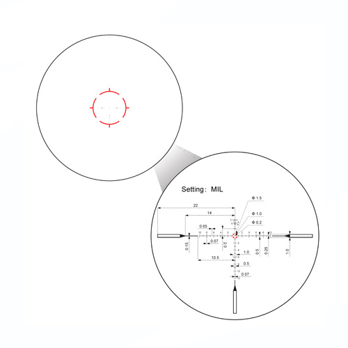Vector Optics - Приціл оптичний LPVO Continental x10 ED RAR - 1-10x28 - 34 мм - чорний - SCFF-48