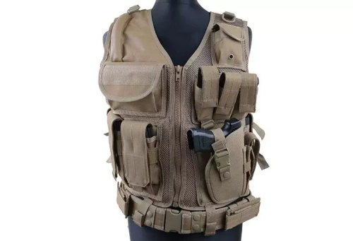 GFC Tactical - Тактичний жилет KAM-39 - коричневий - GFT-18-001855