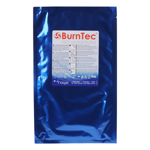 KIKGEL - Стерильний гідрогель, охолоджуюча пов'язка для опіків BurnTec - 12 x 24 см - NN-MKI-K12B-001