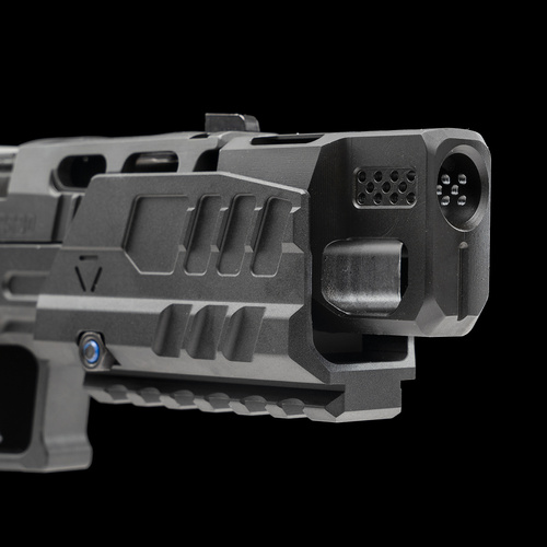 Strike Industries - Противибуховий щиток для пістолетів SMC Alfa/Bravo - Чорний - SI-SMC-BS-S