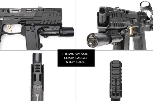 Strike Industries - Підривний щиток Hyper для пістолетів SMC Alfa/Bravo - Чорний - SI-SMC-BS-S