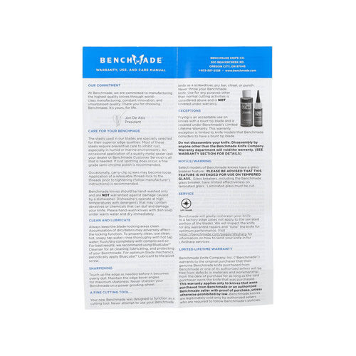 Benchmade - Складаний ніж 593GY-02 PSK - Елмакс - чорний/сірий - 593GY-02