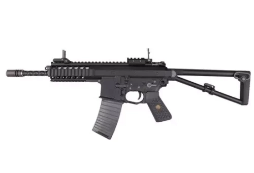 WE - PDW репліка пістолета з відкритим затвором - зелений газ - чорний - WET-02-001808