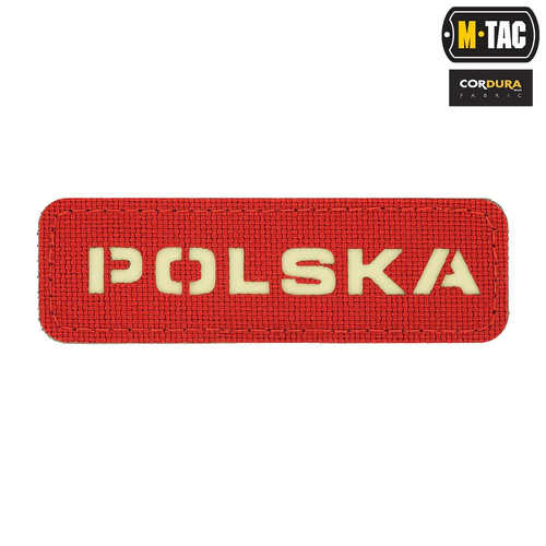 M-Tac - Нашивка Польща 25х80 - Laser Cut Fluorescencyjna - Червоний / Fluo - 51004233