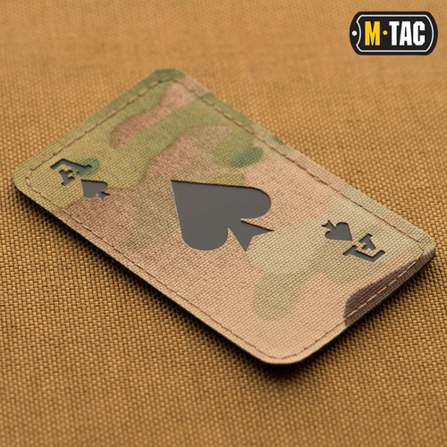 M-Tac - нашивка піковий туз - Cordura 500D - Multicam / чорний - 51109802