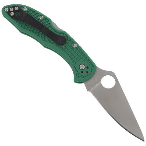 Складаний ніж Spyderco - Delica® 4 FRN Flat Ground Green - C11FPGR