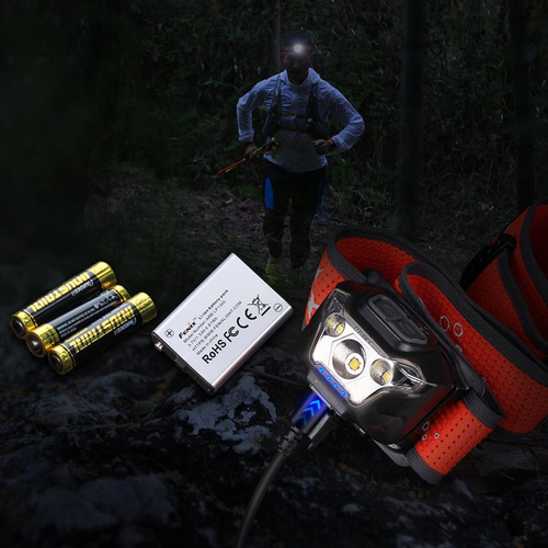 Fenix - Світлодіодний ліхтар налобний HL18R-T з акумулятором 1300 mAh - 500 люмен - 039-476