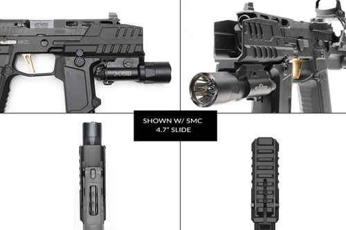 Strike Industries - Підривний щиток Hyper для пістолетів SMC Alfa/Bravo - Чорний - SI-SMC-BS-S