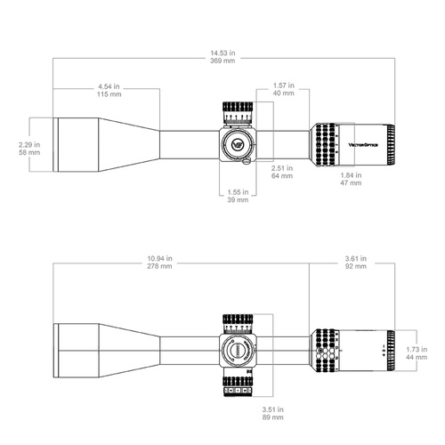 Vector Optics - Приціл оптичний Sentinel 6-24x50 - 50 мм - FFP - SCFF-57