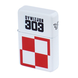 Tasman - Запальничка бензинова - Squadron 303 Checkerboard - Біла матова - Q310082