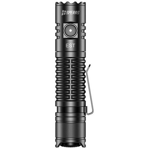 Speras - EST KIT Світлодіодний тактичний ліхтар з акумулятором 3100 mAh - 1900 lm - Чорний - SPERAS EST KIT