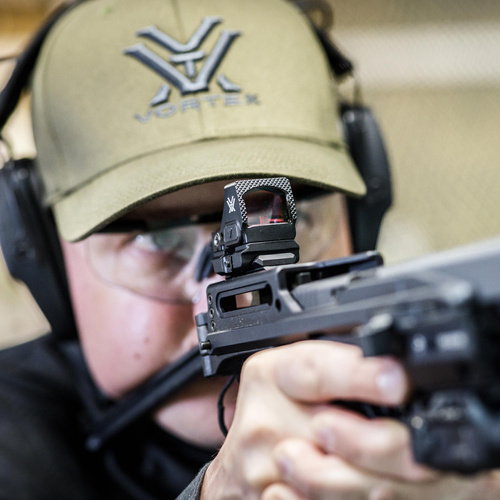 Vortex Optics - Червона точка Defender ST - 3 MOA - Зелена точка - чорна - DFST-MGD3