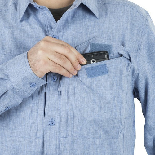 Helikon - Сорочка для джентльменів Koszula Defender Mk2 Gentleman Shirt® - меланж світло-блакитна - KO-DGM-PO-6520Z