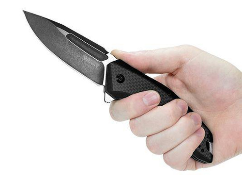 Kershaw - Тактичний ніж Flourish 3935 - 8Cr13MoV - чорний - 3935