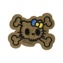 M-Tac - Нашивка Kitty Contour - Вишивка - Жовто-блакитний бант - Койот - 51386205