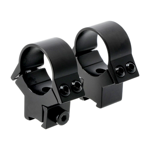 Umarex - Високопотужне двокомпонентне кріплення для прицілу - 25,4 мм / 1'' - Низьке - "ластівчин хвіст" - Алюмінієве - Чорне - 2.1659