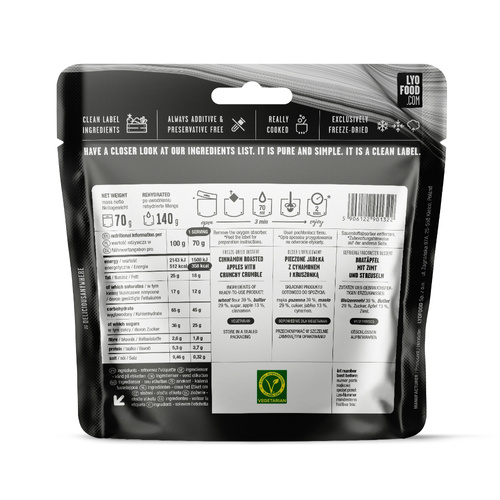 LyoFood - Сублімований раціон Lyo Expedition - Яблучна крихта - 140 г
