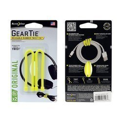 Nite Ize - Гнучкий зубчастий стяжний ремінь 6'' - 2Pack - неоновий жовтий - GT6-2PK-33