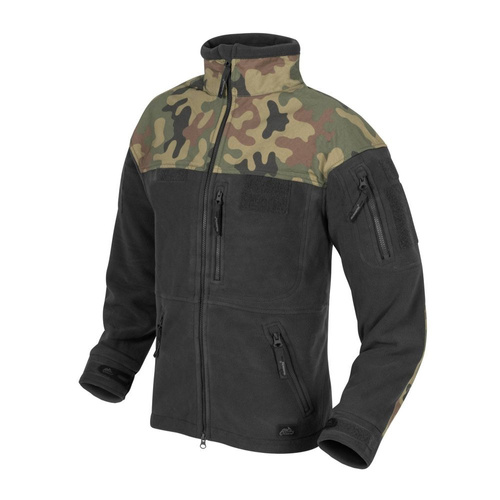 Helikon - Толстовка флісова піхотна - Black/PL Woodland - BL-INF-HF-17