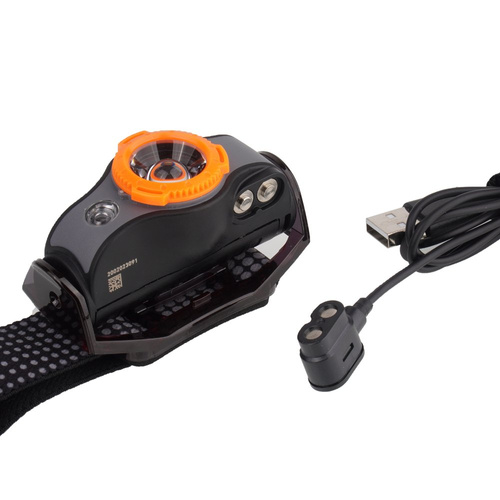 Ledlenser - акумуляторний налобний ліхтар MH5 - 400 люмен - чорний / помаранчевий - 502143