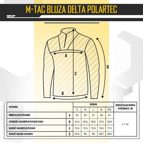 M-Tac - Тактичний флісовий кардиган Delta Polartec Raglan - армійський оливковий - 70022062 