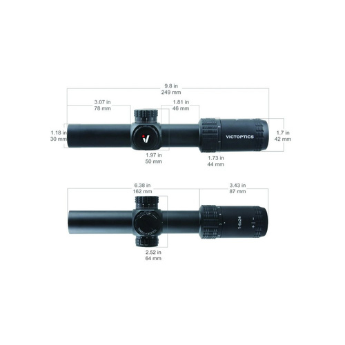 Victoptics - S6 1-6x24 - 30 мм - SFP - Burned Brown - OPSL23 