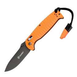 Ganzo - Складаний ніж G7413P-OR-WS зі свистком - 440C - помаранчевий - G7413P-OR-WS