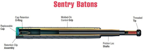 ASP - S16 Sentry 16'' телескопічний кийок з сантопрена - 52200